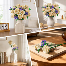 PLAXSOON purple gypsophila stems add tranquil color balance