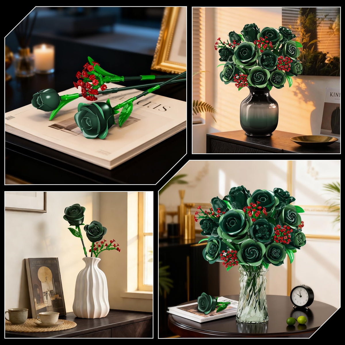 PLAXSOON red gypsophila accents add warmth and contrast to your decor.