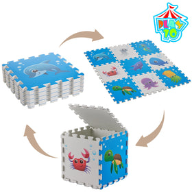 PLAY 10 Educational design supports shape and color recognition during playtime.