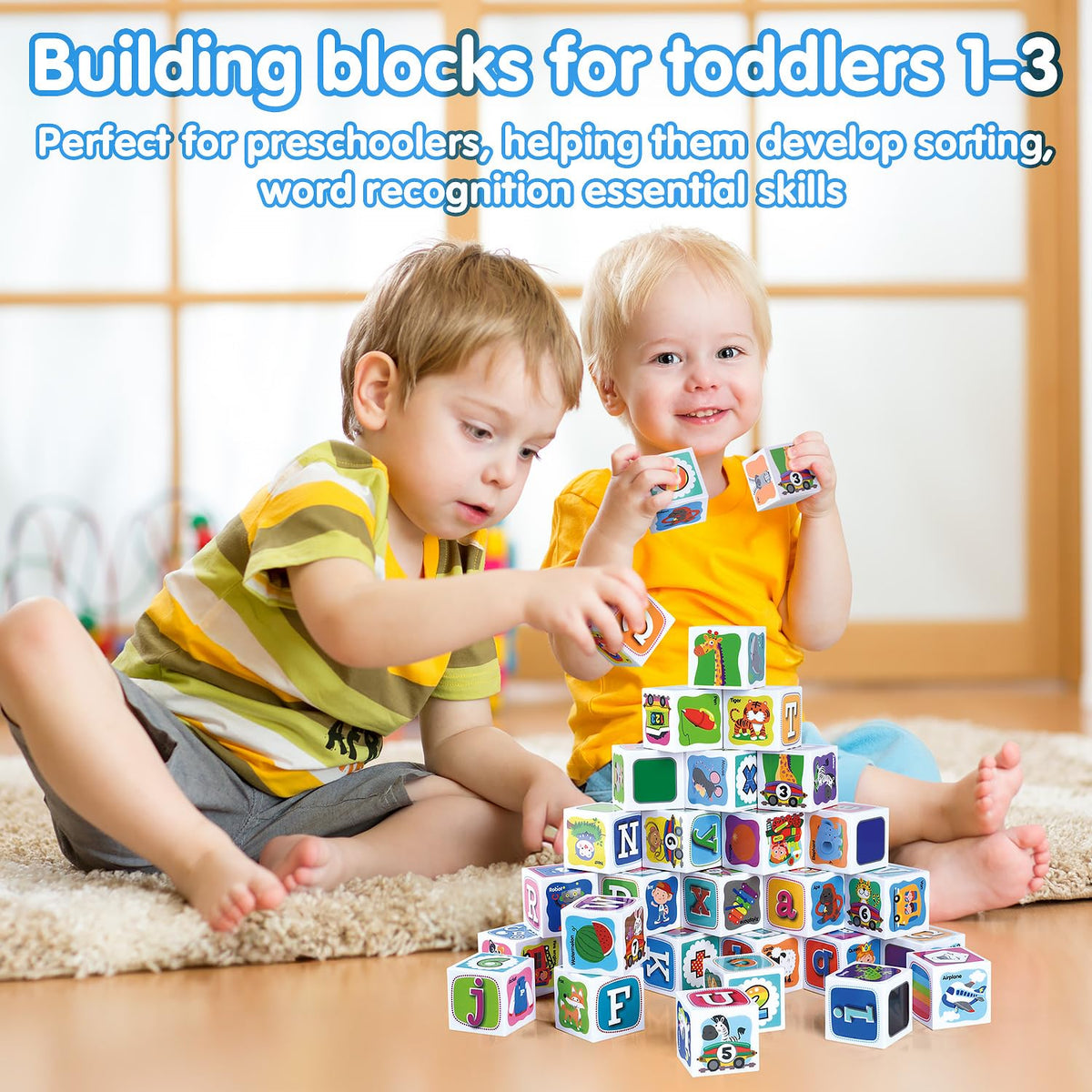 PLAY ABC blocks with animal icons spark imaginative play and word association.