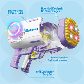 Play-Act bubble-liquid bottles provide ample fuel for long-lasting bubbly fun.