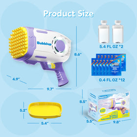 Play-Act portable bubble gun suits weddings, birthdays, and outdoor gatherings.