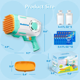 Play-Act refill solution packs keep bubbles flowing during events.