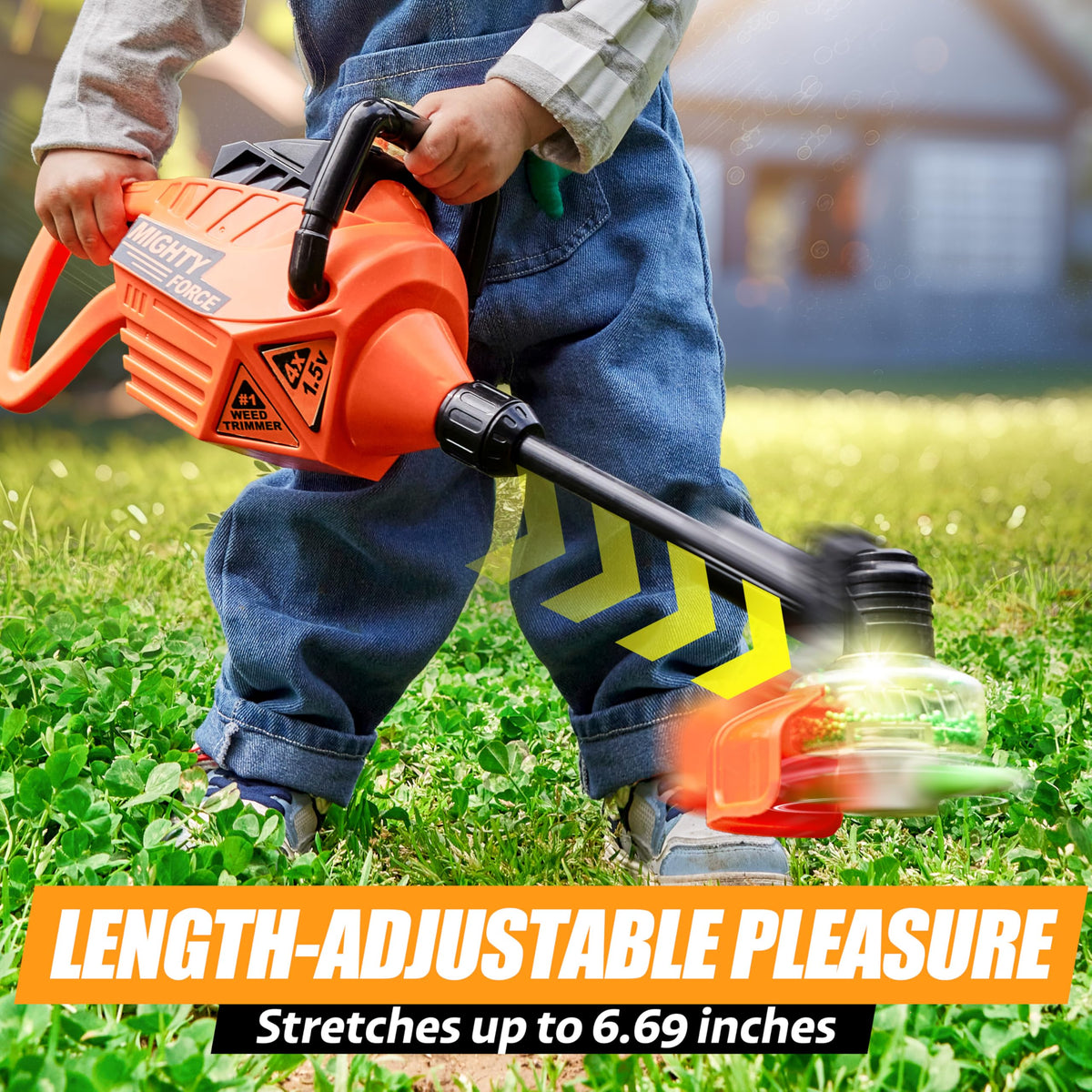 Play-Act Toddler Weed Trimmer rounded edges for safe play.