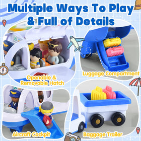 PLAY Airplane Toy emits takeoff and landing sounds to boost storytelling