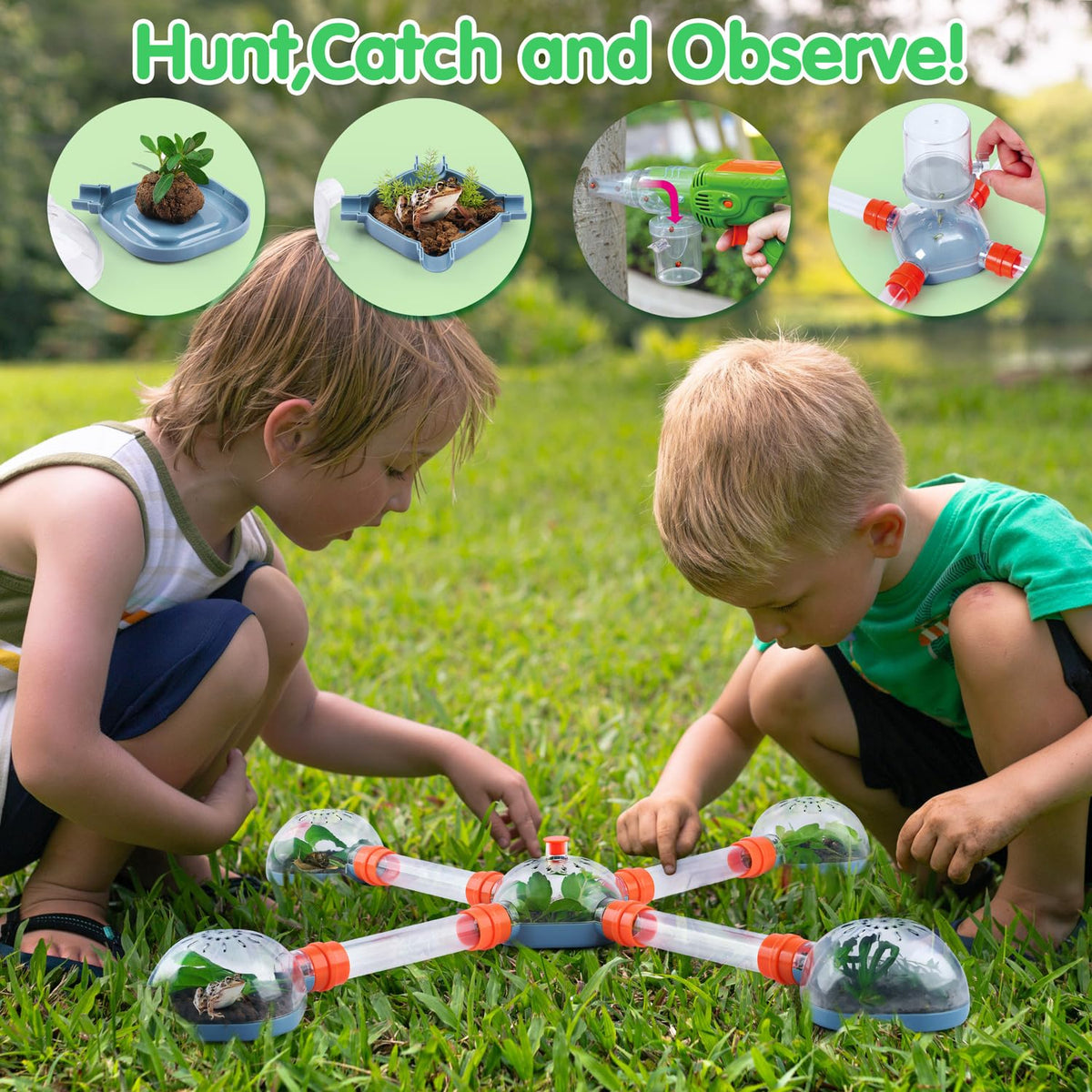 PLAY Bug Catcher Kit features detachable capture core for safe observation