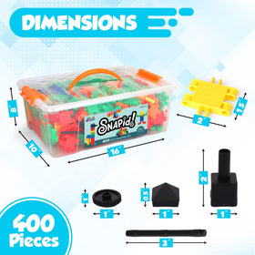 Play Build Snapid storage box keeps pieces organized for neat play