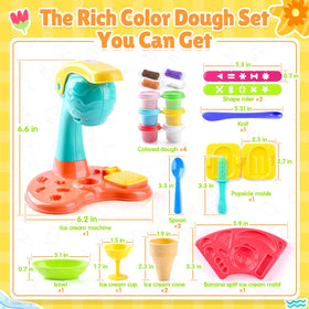PLAY clay dough set banana split mold inspires imaginative pretend play and delicious visuals