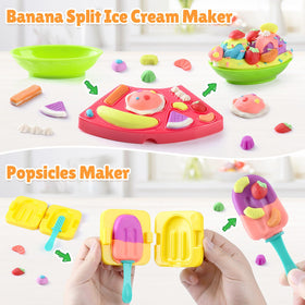 PLAY clay dough set includes knife and spoons tools for safe, imaginative kitchen play
