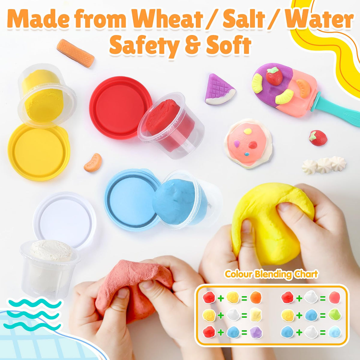 PLAY handy storage jars keep dough soft between sessions for easy setup