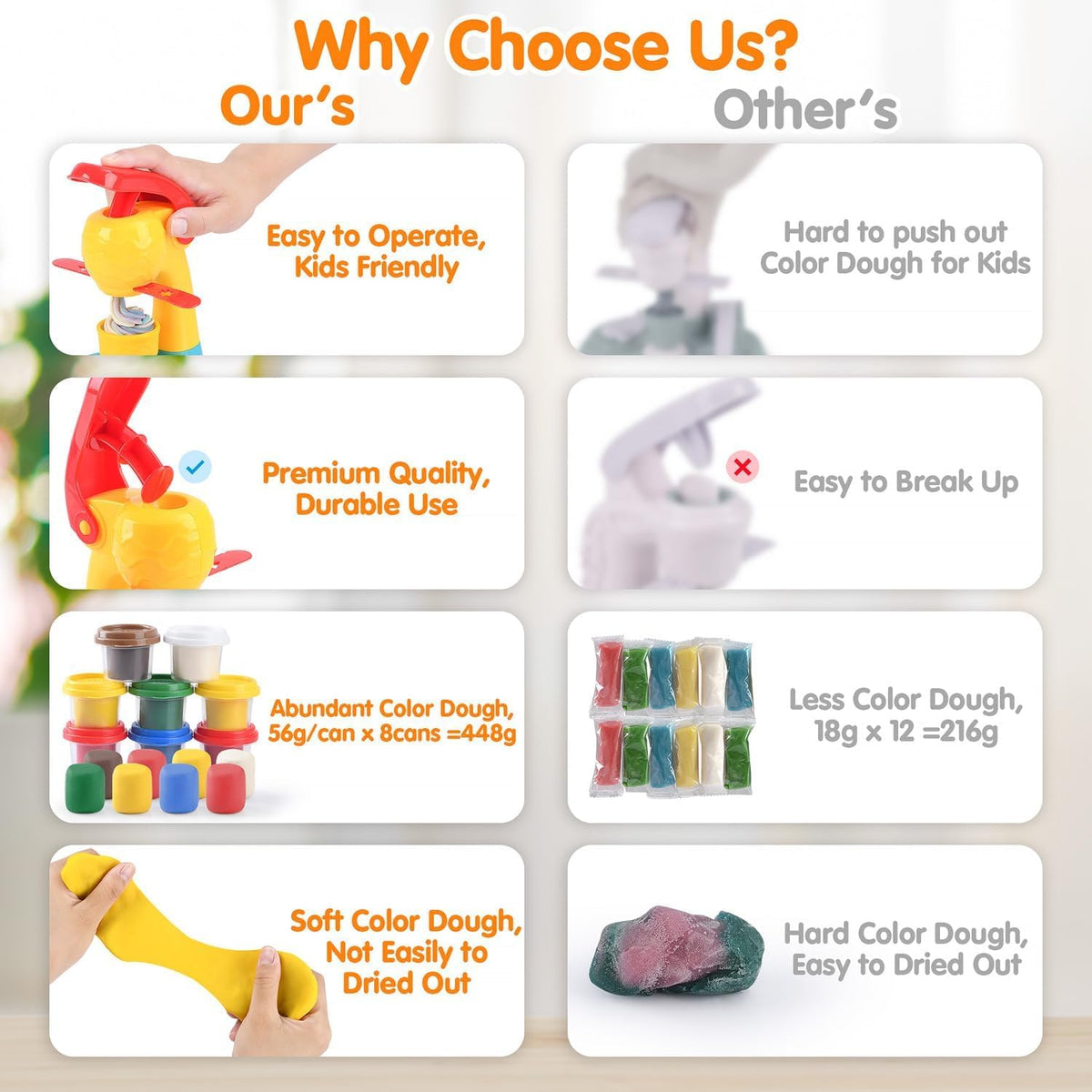 PLAY Color Dough dessert bowls for interactive kitchen pretend