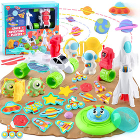 PLAY Color Dough Sets astronaut scene helps kids explore space while boosting fine motor skills