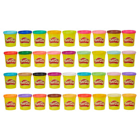 Play-Doh 36-pack colorful cans ready for classroom creativity.