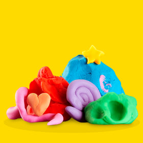 Play-Doh bulk 4-pack pink can inspires cheerful creations and classroom activities.