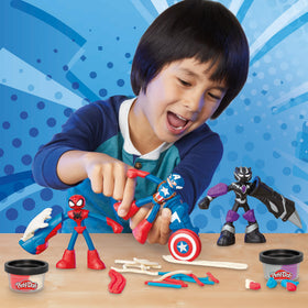 Captain America shield stamper lets kids shape star-field designs.