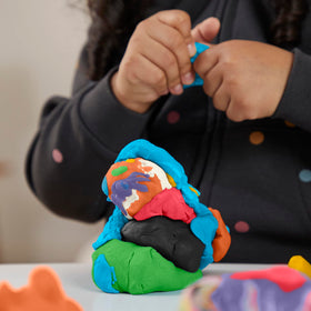 Play-Doh colors are vivid and inviting for creative play.