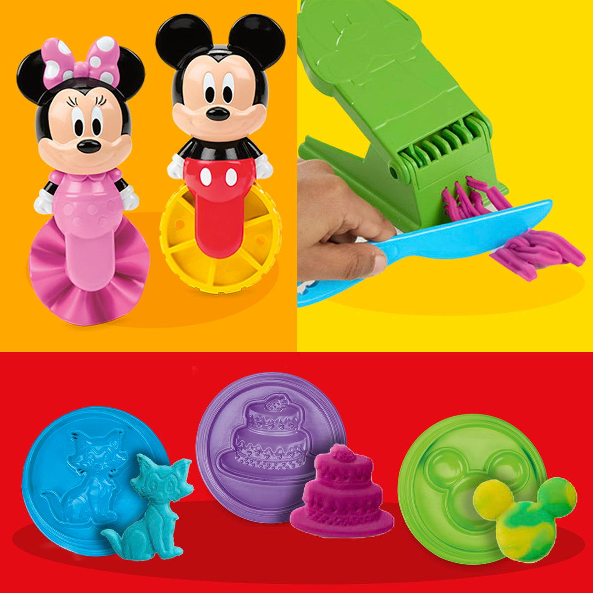 Play-Doh Disney Junior Goofy Fun Factory tool shapes playful characters