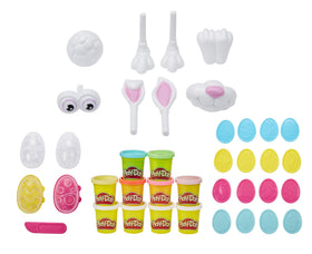 Play-Doh Easter Basket Toys 25-Piece Bundle showing colorful tools for kids' Easter crafts
