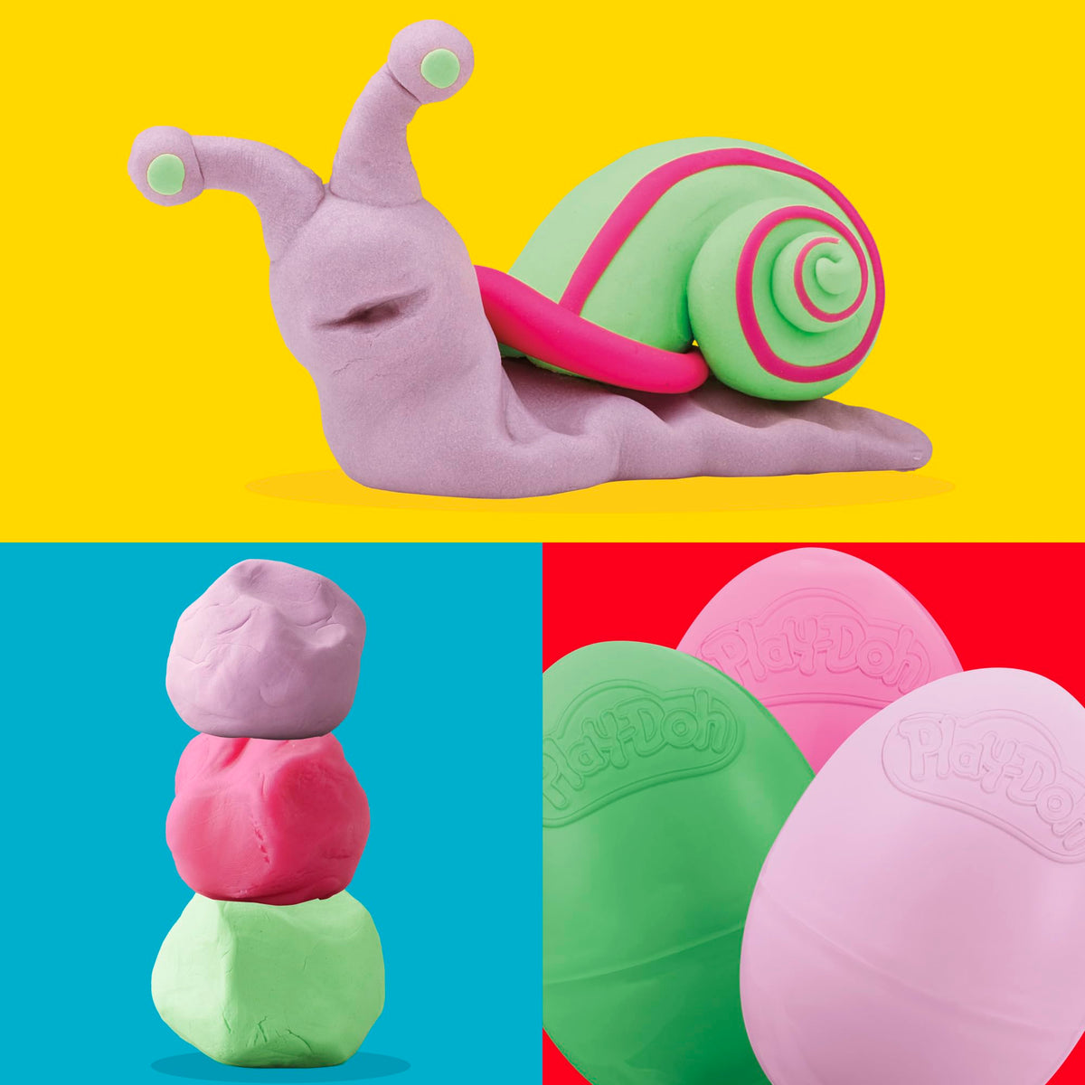 Play-Doh eggs used as classroom prizes to spark creativity.