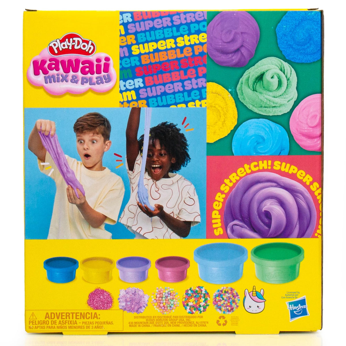Play-Doh Kawaii polymer clay slices stars and hearts for mix-ins
