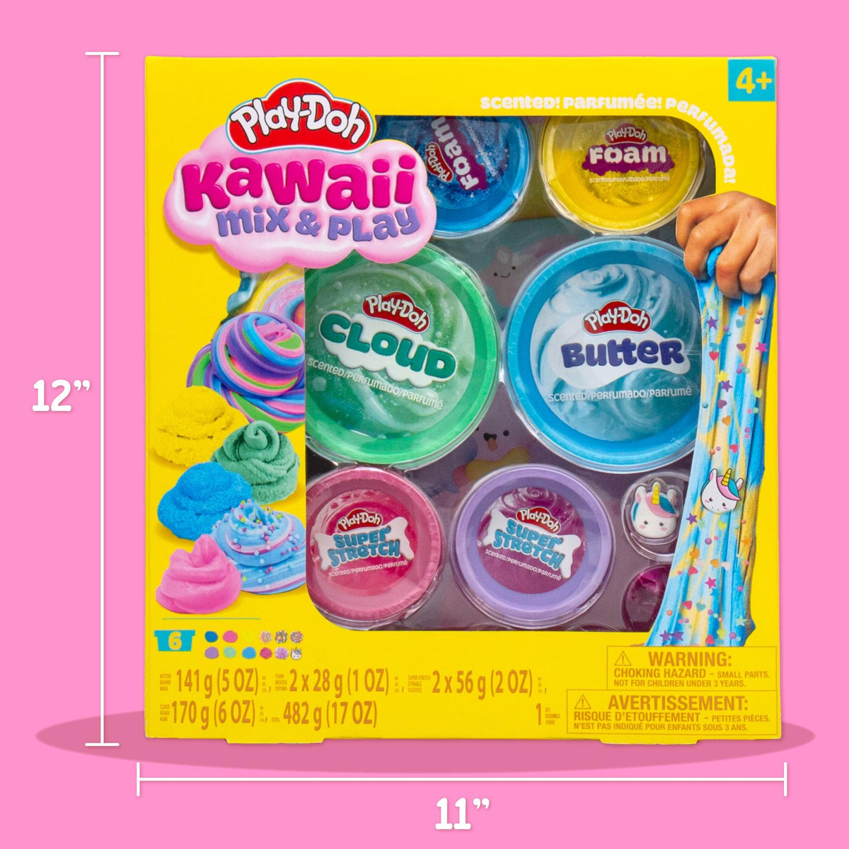 Play-Doh Kawaii rubber unicorn charm for a magical sensory add-on