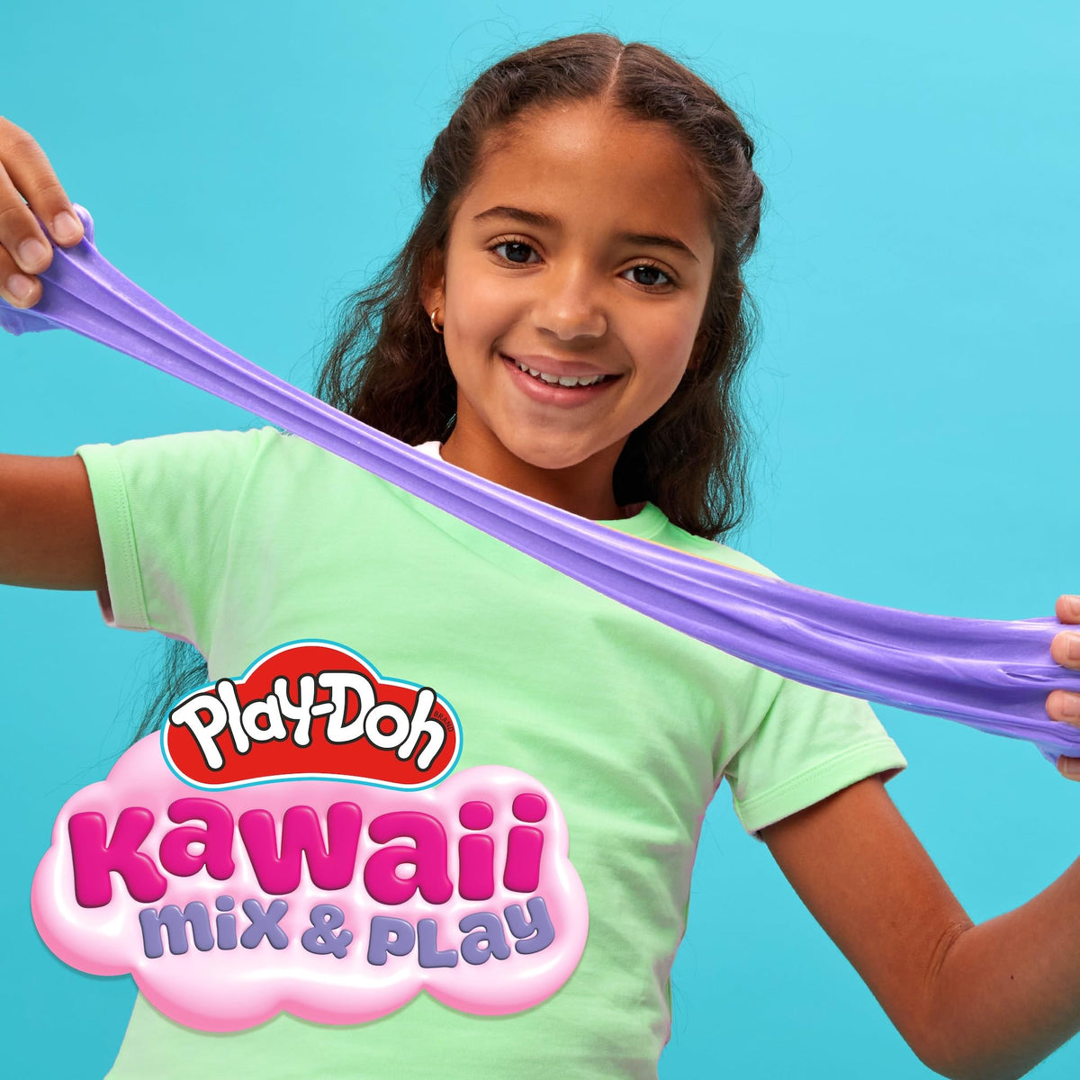 Play-Doh Kawaii Super Stretch slime grape for stretchy creativity