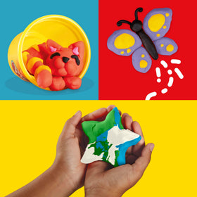 Play-Doh kids using set in a classroom activity.