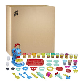Play-Doh Kitchen Creations toy mixer in action for spinning pretend batter