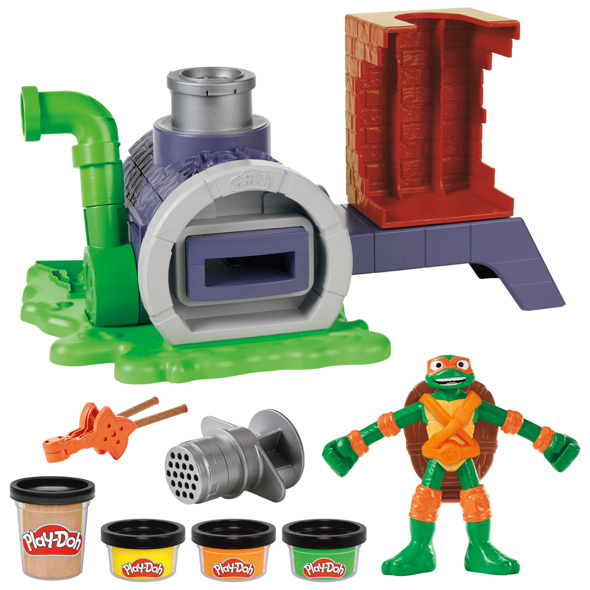 Mikey ninja gear molds for crafting belts and gear during pretend missions.