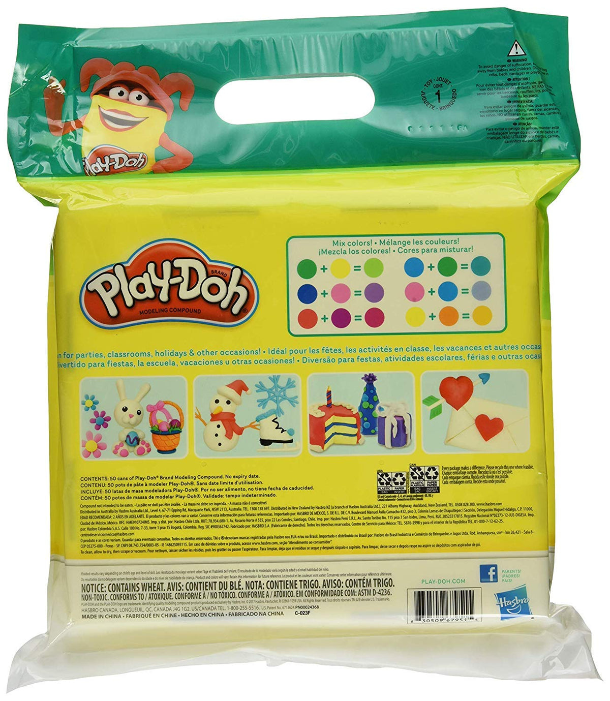 Play-Doh non-toxic 1-ounce cans for classroom use