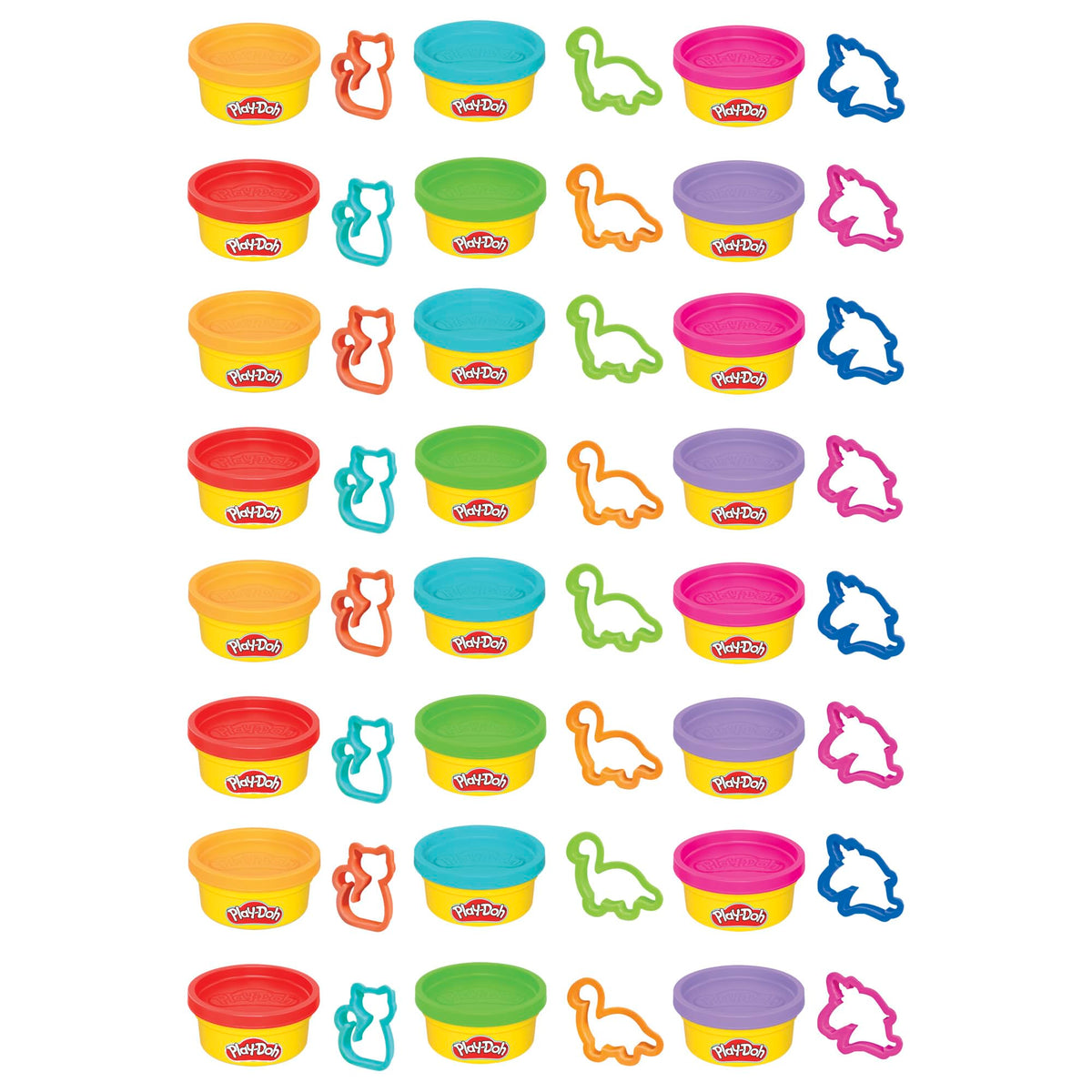 Play-Doh party favors blue can with cutter for birthdays