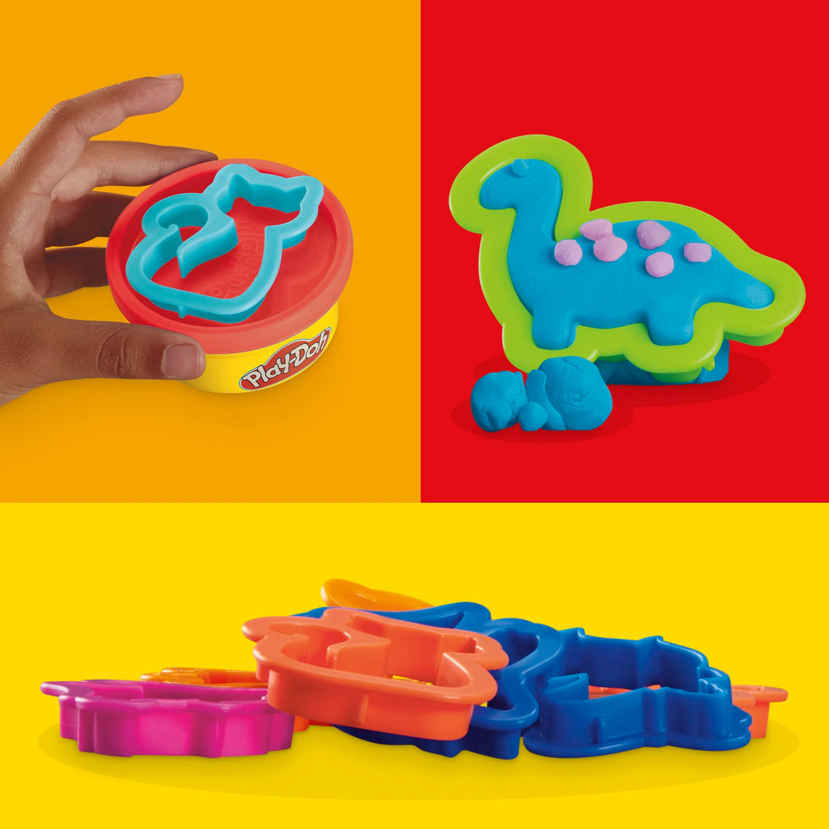 Play-Doh party favors green can with cutter for crafts