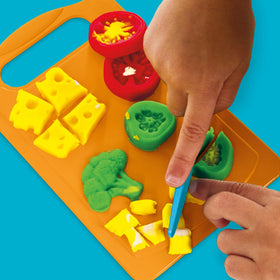 Play-Doh Pizza Slice Playset rolling pin and molds for endless variation