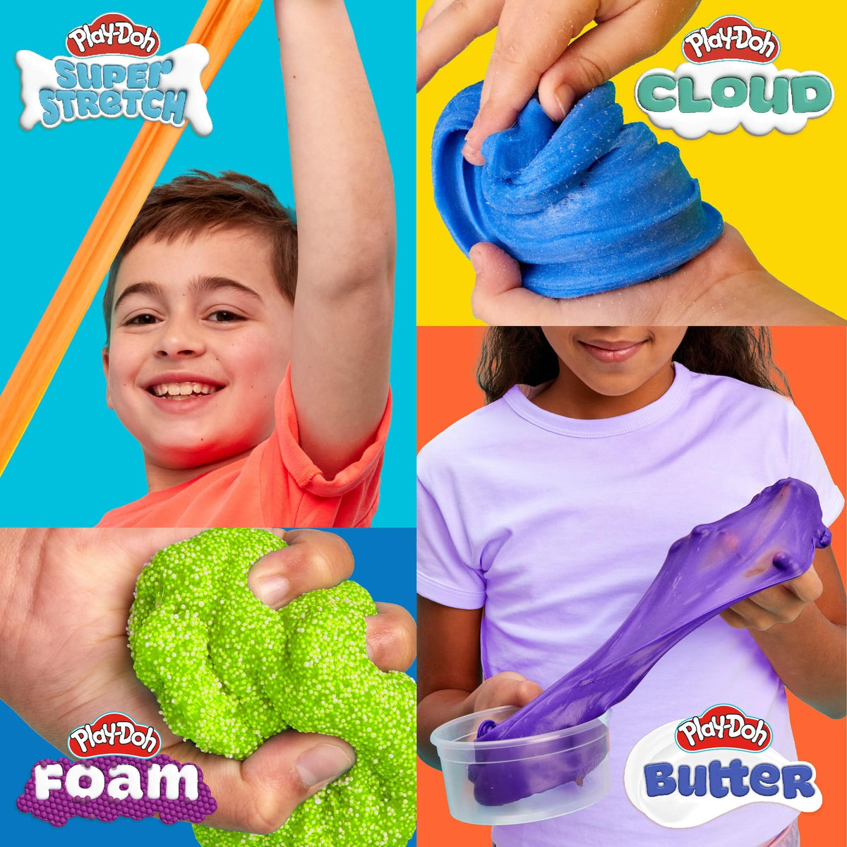Play-Doh Butter purple grape compound with creamy texture and fragrance.