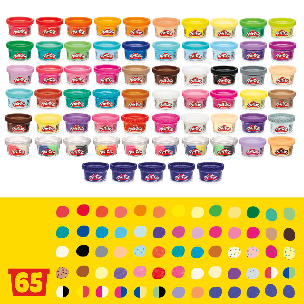 Play-Doh Sapphire Sparkle colors add blue shimmer to kids' art projects.