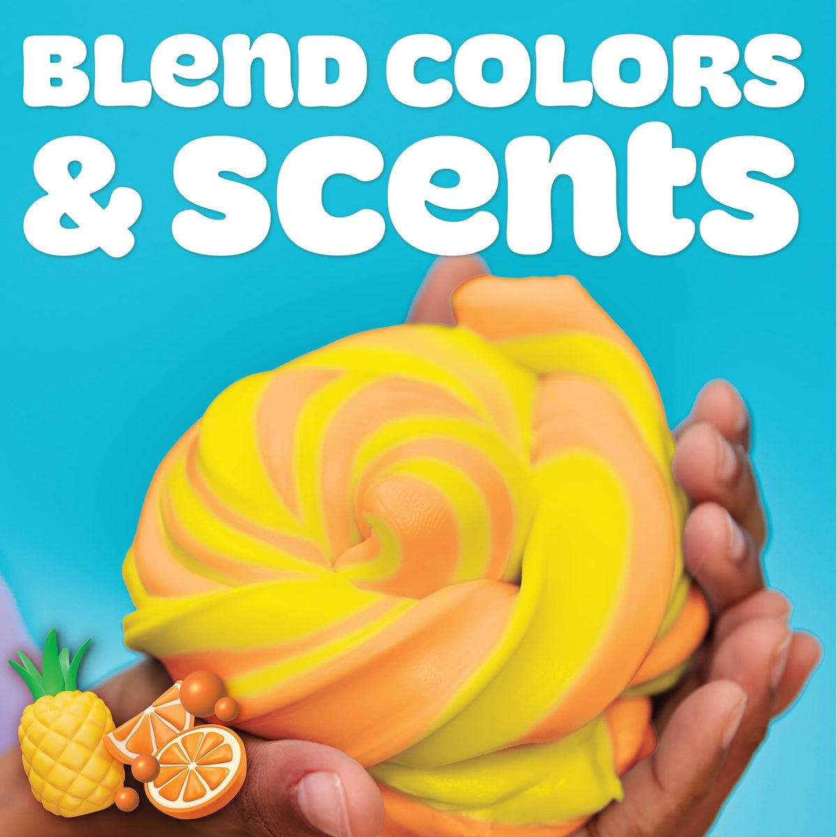 Play-Doh Scented Butter Mash-Ups blue coconut can offers cooling scent and flexible stretch