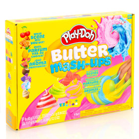 Play-Doh Scented Butter Mash-Ups blue-white marbled cubes pack enhances texture mixing