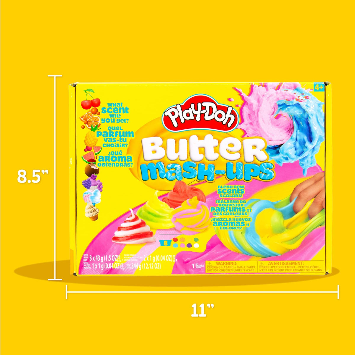 Play-Doh Scented Butter Mash-Ups white vanilla can provides clean scent and soft grip