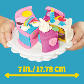 Play-Doh 7-inch cake circle formed from slices.