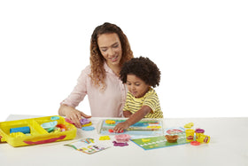 Play-Doh Shape and Learn Discover and Store playset showcases themed creativity and hands-on learning.