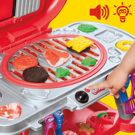 Play-Doh Sizzlin' Grill colorful cans offer varied pretend meals