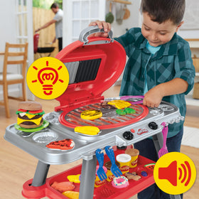 Play-Doh Sizzlin' Grill stamp adds pretend grill marks to food creations