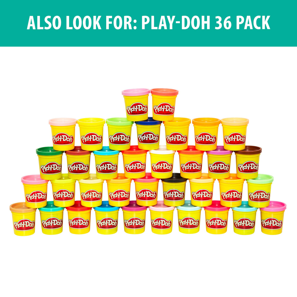 Play-Doh sustainable packaging designed for easy opening.