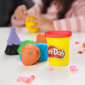 Play-Doh three-ounce cans offer compact, easy-to-use modeling dough.