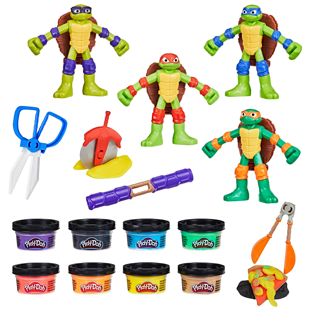 Play-Doh TMNT Donatello bendy figure ready for creative play and storytelling
