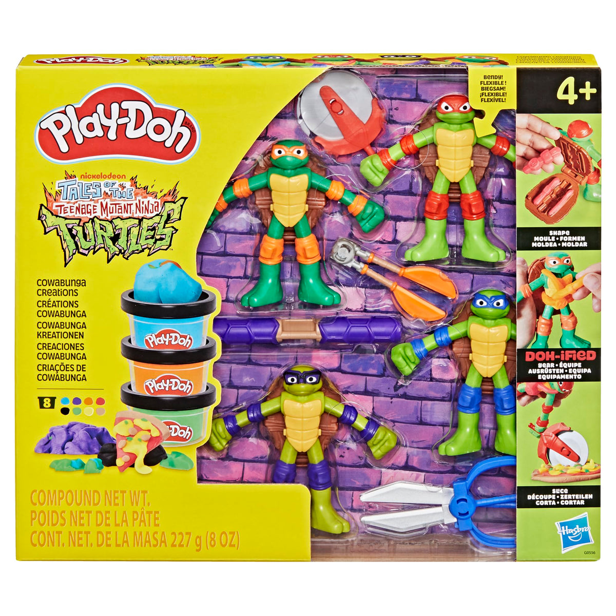 Play-Doh TMNT Leonardo bendy figure ideal for sensory modeling and pretend battles