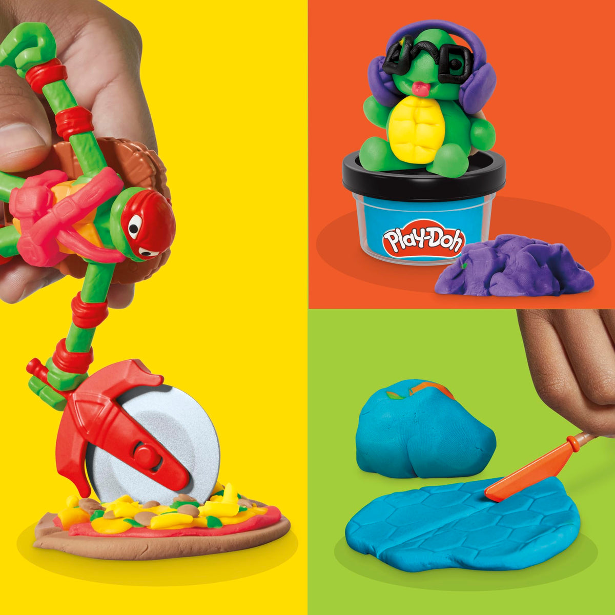 Play-Doh TMNT Raphael bendy figure sparks action-packed pretend play