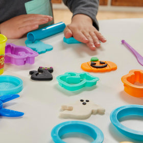 Play-Doh valentines and snowflake cutters enable seasonal greeting cards.