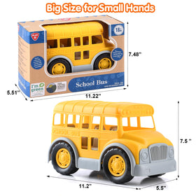 PLAY Eco-Friendly School Bus Toy ideal gift idea for ages 1-4