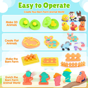 PLAY Animal cutting tools help kids refine motor skills while shaping dough.